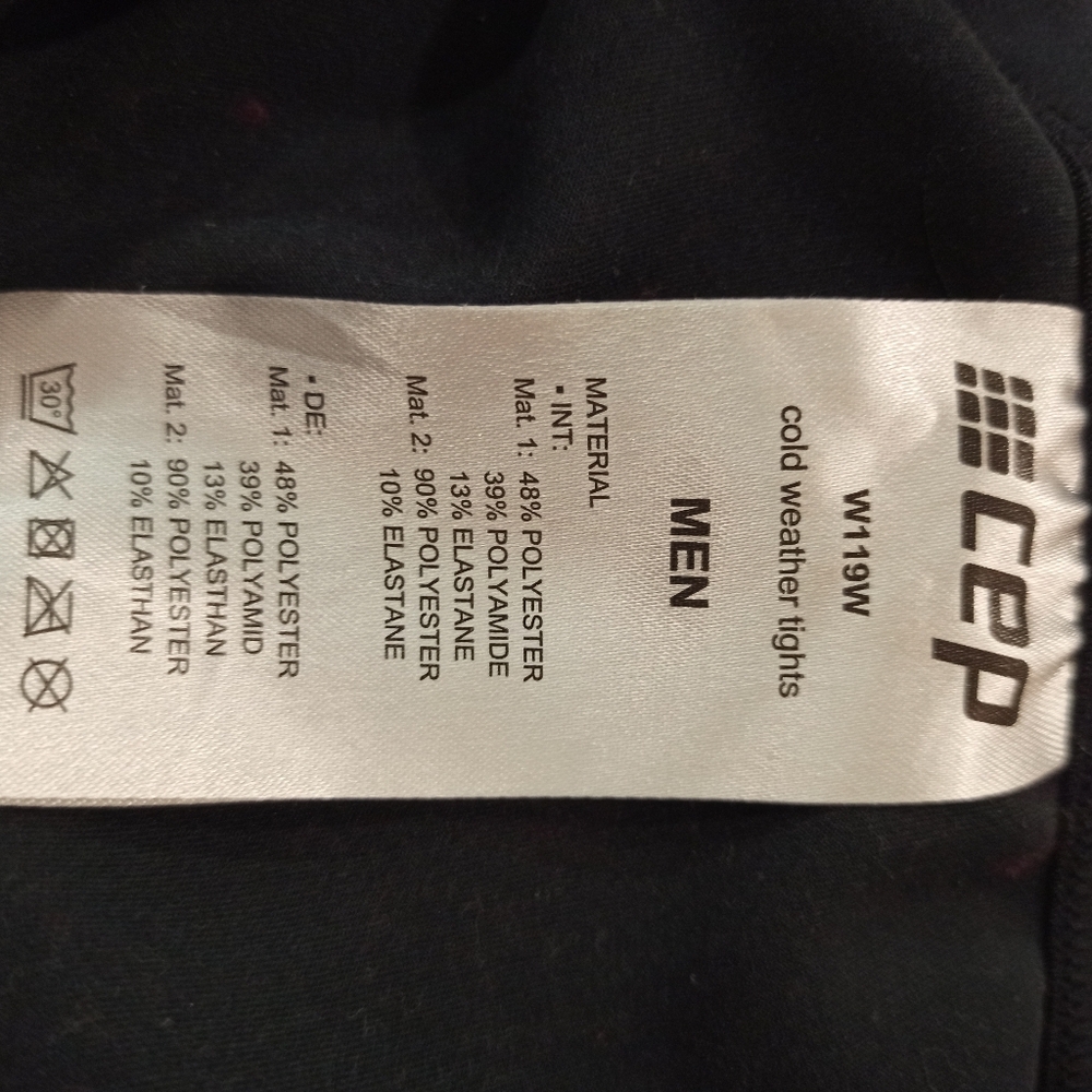 CEP men's' Running Tights Black , Size medium - Picture 10 of 14